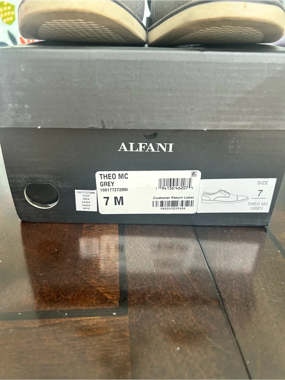 Alfani Theo Grey Men's Casual Lace-Up Shoes